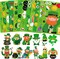 48 Sheets St Patricks Day Stickers, Saint Patricks Make A Face Stickers, Make Your Own St Patricks Day Decorations Crafts Accessories for Kids Adults Irish Party Favor Supplies